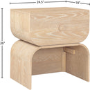 Meridian Jace Natural Night Stand IMAGE 9