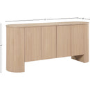 Meridian Belinda Oak Sideboard/Buffet IMAGE 10