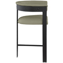 Meridian Romeo Olive Green Vegan Leather Counter Stool IMAGE 6