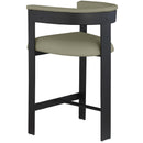 Meridian Romeo Olive Green Vegan Leather Counter Stool IMAGE 7