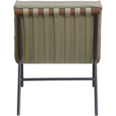 Meridian Burke Olive Vegan Leather Accent Chair IMAGE 5