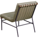 Meridian Burke Olive Vegan Leather Accent Chair IMAGE 6