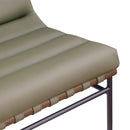 Meridian Burke Olive Vegan Leather Accent Chair IMAGE 7