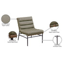 Meridian Burke Olive Vegan Leather Accent Chair IMAGE 9