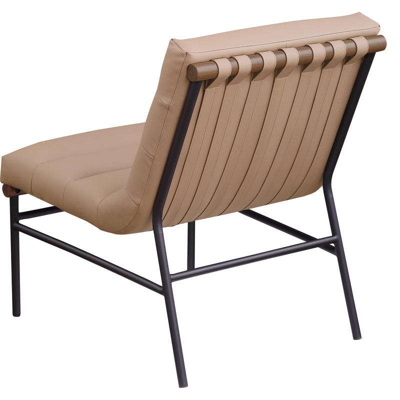 Meridian Burke Tan Vegan Leather Accent Chair IMAGE 6