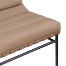 Meridian Burke Tan Vegan Leather Accent Chair IMAGE 7