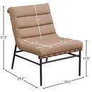 Meridian Burke Tan Vegan Leather Accent Chair IMAGE 8