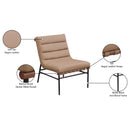 Meridian Burke Tan Vegan Leather Accent Chair IMAGE 9