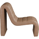 Meridian Ivy Brown Vegan Leather Accent Chair IMAGE 4