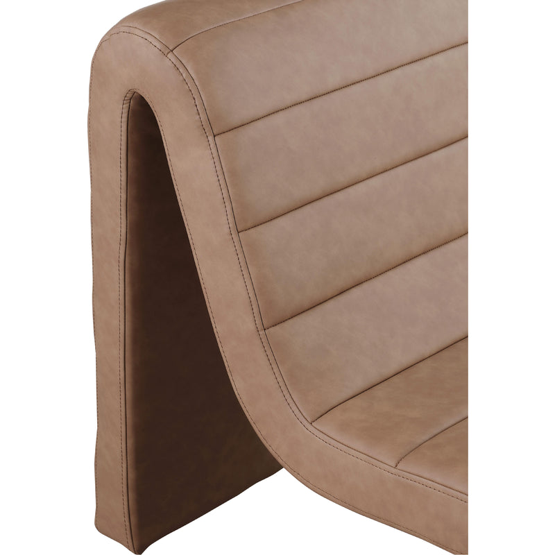 Meridian Ivy Brown Vegan Leather Accent Chair IMAGE 7