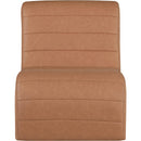 Meridian Ivy Cognac Vegan Leather Accent Chair IMAGE 3