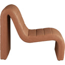 Meridian Ivy Cognac Vegan Leather Accent Chair IMAGE 4