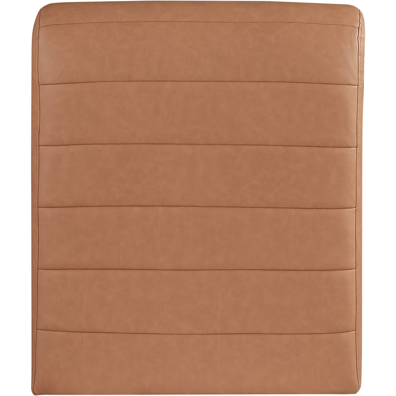 Meridian Ivy Cognac Vegan Leather Accent Chair IMAGE 5