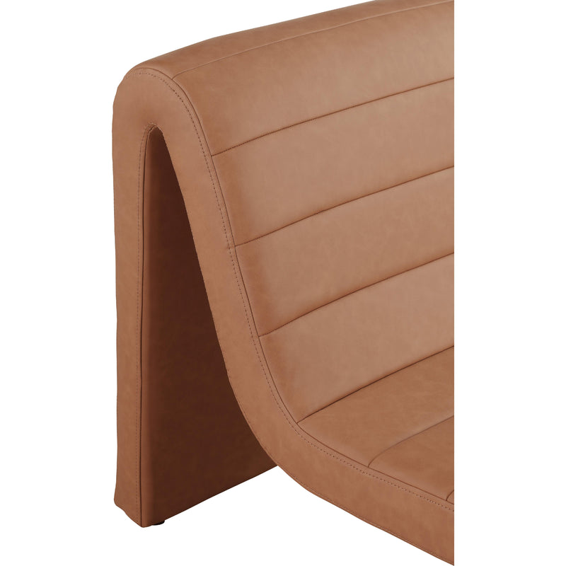 Meridian Ivy Cognac Vegan Leather Accent Chair IMAGE 7