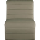 Meridian Ivy Olive Vegan Leather Accent Chair IMAGE 3