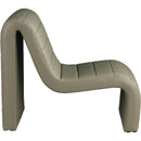 Meridian Ivy Olive Vegan Leather Accent Chair IMAGE 4