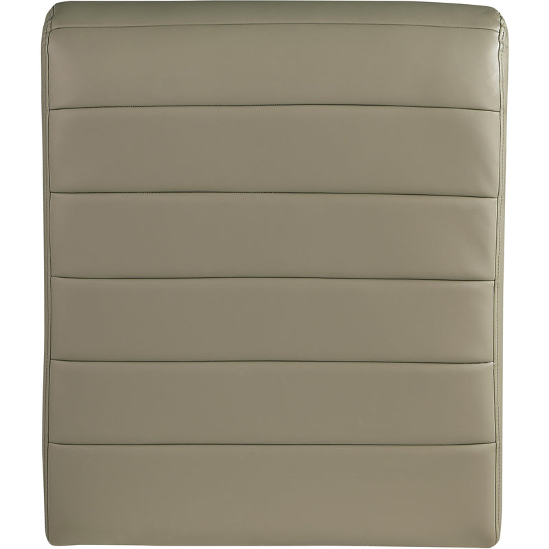 Meridian Ivy Olive Vegan Leather Accent Chair IMAGE 5