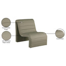 Meridian Ivy Olive Vegan Leather Accent Chair IMAGE 9