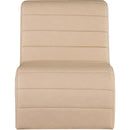 Meridian Ivy Tan Vegan Leather Accent Chair IMAGE 3