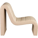 Meridian Ivy Tan Vegan Leather Accent Chair IMAGE 4