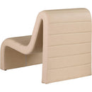 Meridian Ivy Tan Vegan Leather Accent Chair IMAGE 6