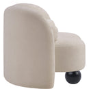Meridian Daphne Beige Chenille Fabric Chair IMAGE 6