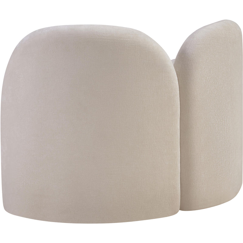 Meridian Daphne Beige Chenille Fabric Chair IMAGE 8