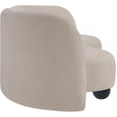 Meridian Daphne Beige Chenille Fabric Sofa IMAGE 6