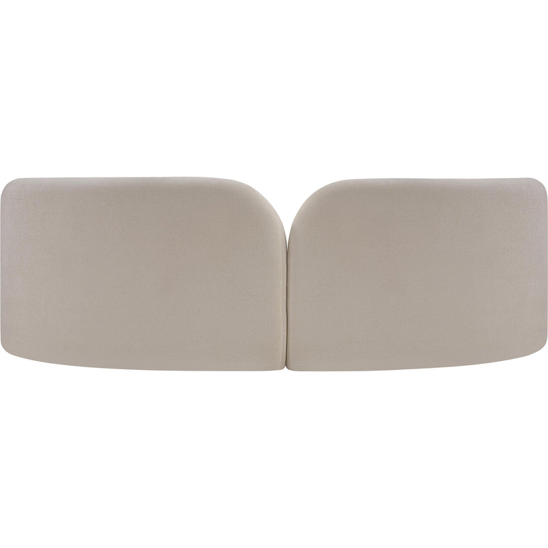 Meridian Daphne Beige Chenille Fabric Sofa IMAGE 7