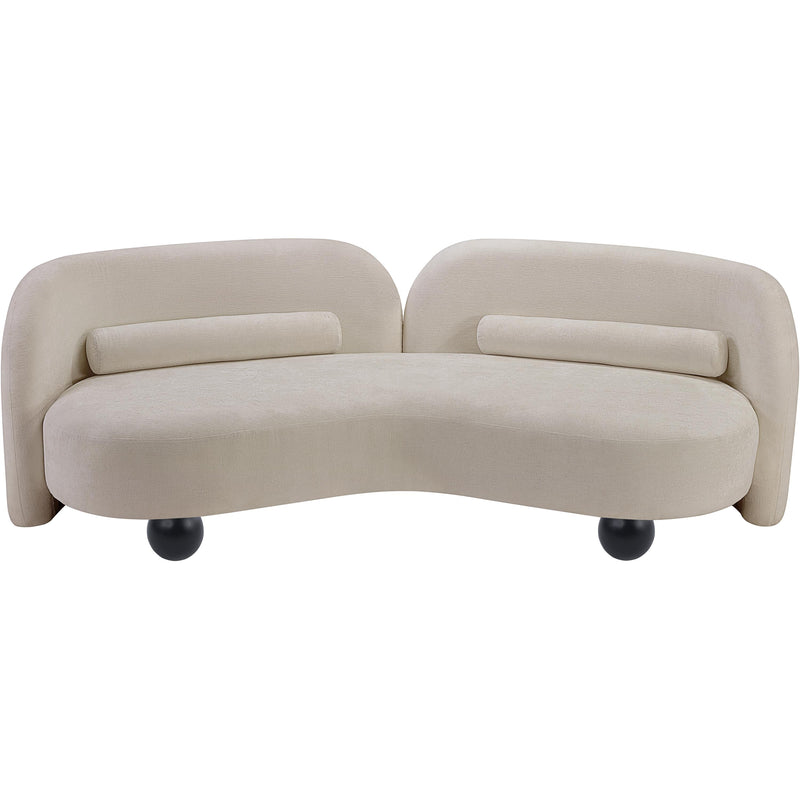 Meridian Daphne Beige Chenille Fabric Sofa IMAGE 9