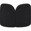 Meridian Daphne Black Chenille Fabric Chair IMAGE 7