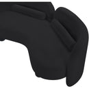 Meridian Daphne Black Chenille Fabric Loveseat IMAGE 18