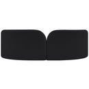 Meridian Daphne Black Chenille Fabric Sofa IMAGE 7