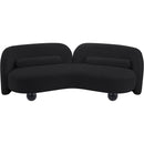 Meridian Daphne Black Chenille Fabric Sofa IMAGE 9