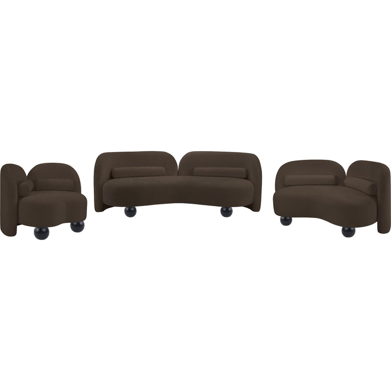 Meridian Daphne Brown Chenille Fabric Chair IMAGE 18