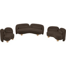 Meridian Daphne Brown Chenille Fabric Chair IMAGE 19