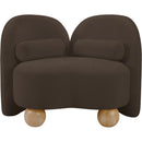 Meridian Daphne Brown Chenille Fabric Chair IMAGE 5