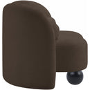 Meridian Daphne Brown Chenille Fabric Chair IMAGE 6