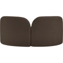 Meridian Daphne Brown Chenille Fabric Loveseat IMAGE 7