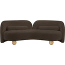 Meridian Daphne Brown Chenille Fabric Sofa IMAGE 5