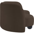 Meridian Daphne Brown Chenille Fabric Sofa IMAGE 6