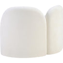 Meridian Daphne Cream Chenille Fabric Chair IMAGE 8