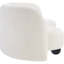 Meridian Daphne Cream Chenille Fabric Sofa IMAGE 6