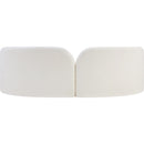 Meridian Daphne Cream Chenille Fabric Sofa IMAGE 7