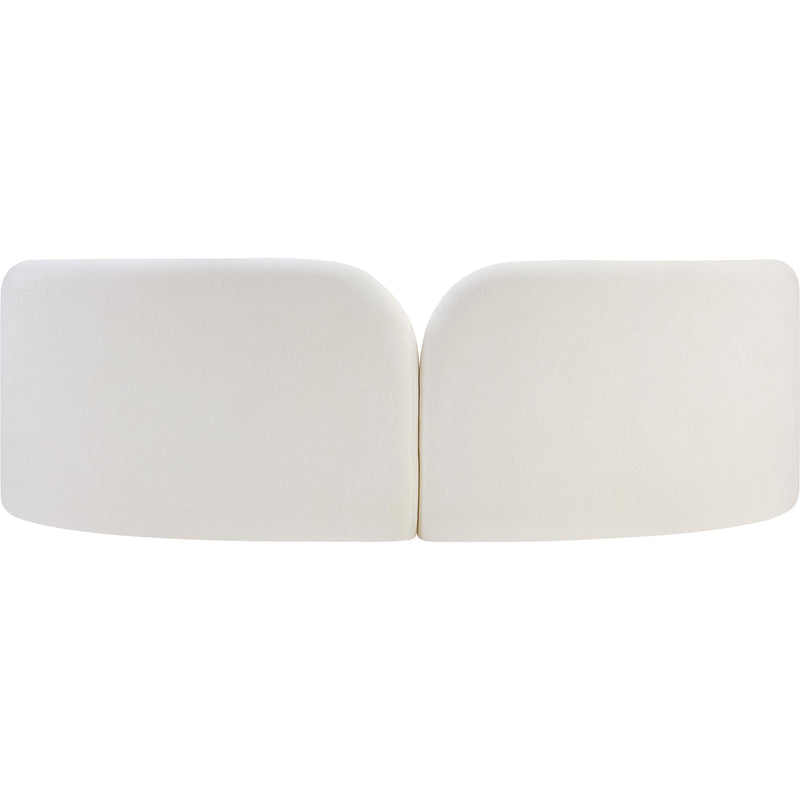 Meridian Daphne Cream Chenille Fabric Sofa IMAGE 7