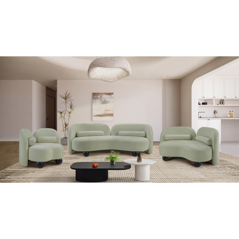 Meridian Daphne Mint Chenille Fabric Chair IMAGE 16