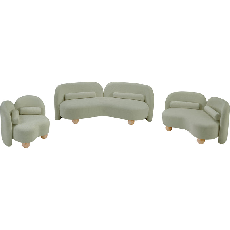 Meridian Daphne Mint Chenille Fabric Chair IMAGE 19
