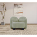 Meridian Daphne Mint Chenille Fabric Chair IMAGE 4