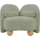 Meridian Daphne Mint Chenille Fabric Chair IMAGE 5