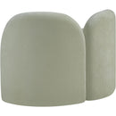 Meridian Daphne Mint Chenille Fabric Chair IMAGE 8